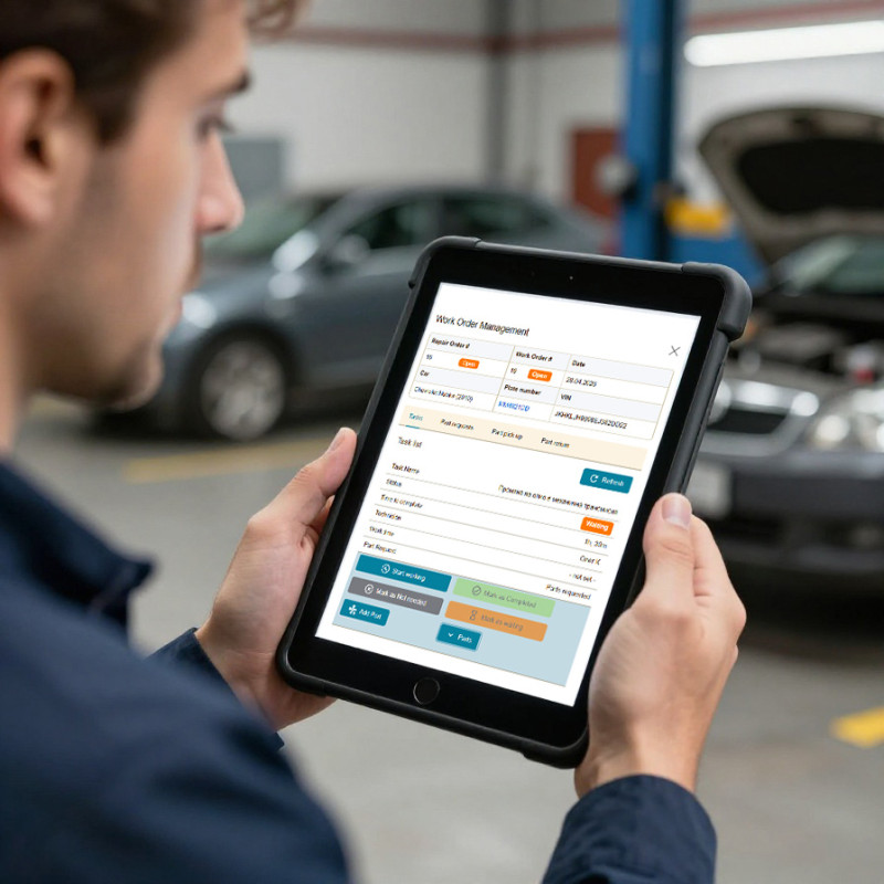 Technician task management interface